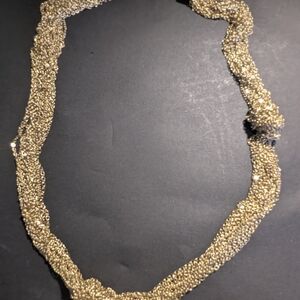 Gold-Tone Braided Bead Necklace - Women Jewelry